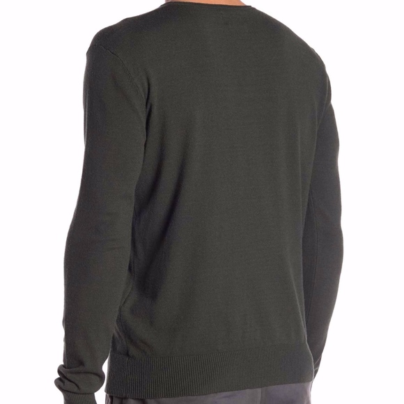 XRAY V-Neck Olive Sweater - Picture 2 of 4